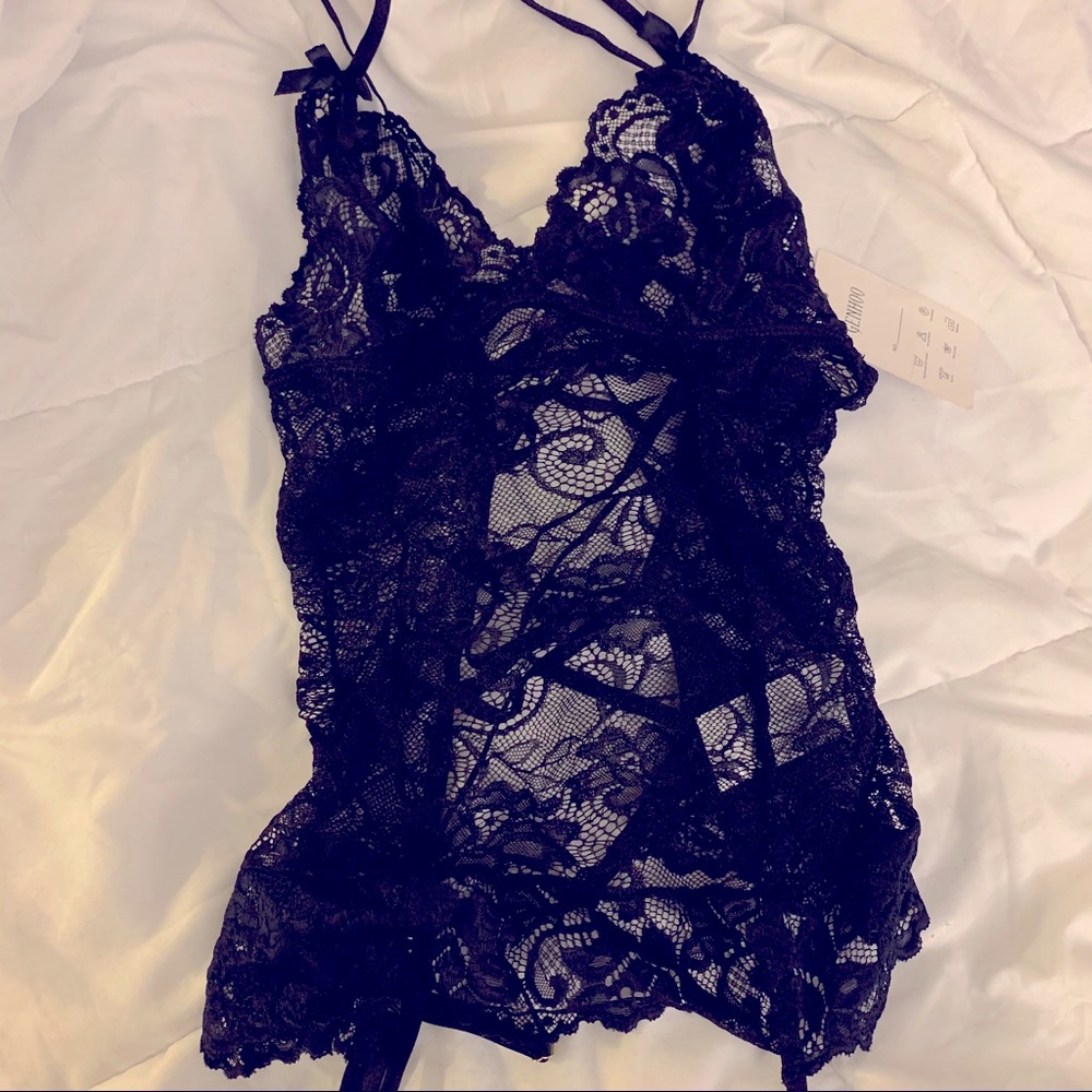 Black Lace Teddy